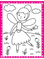 Dreamland Publications Little Fairy Neon Colour and Sticker Dots Book Over 500 Stickers For Kids | Grocsy