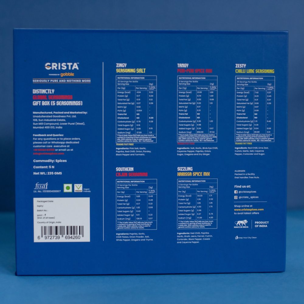 Crista Spices Distinctly Global Seasonings | Grocsy