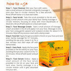 Globus Naturals Papaya Facial Kit For Blemish Free Skin & Anti-Pigmentation, 6 Steps | Grocsy