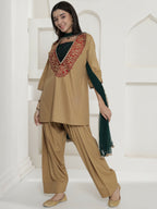 Joban Fashion Golden Farshi Salwaar Suit Set | Grocsy