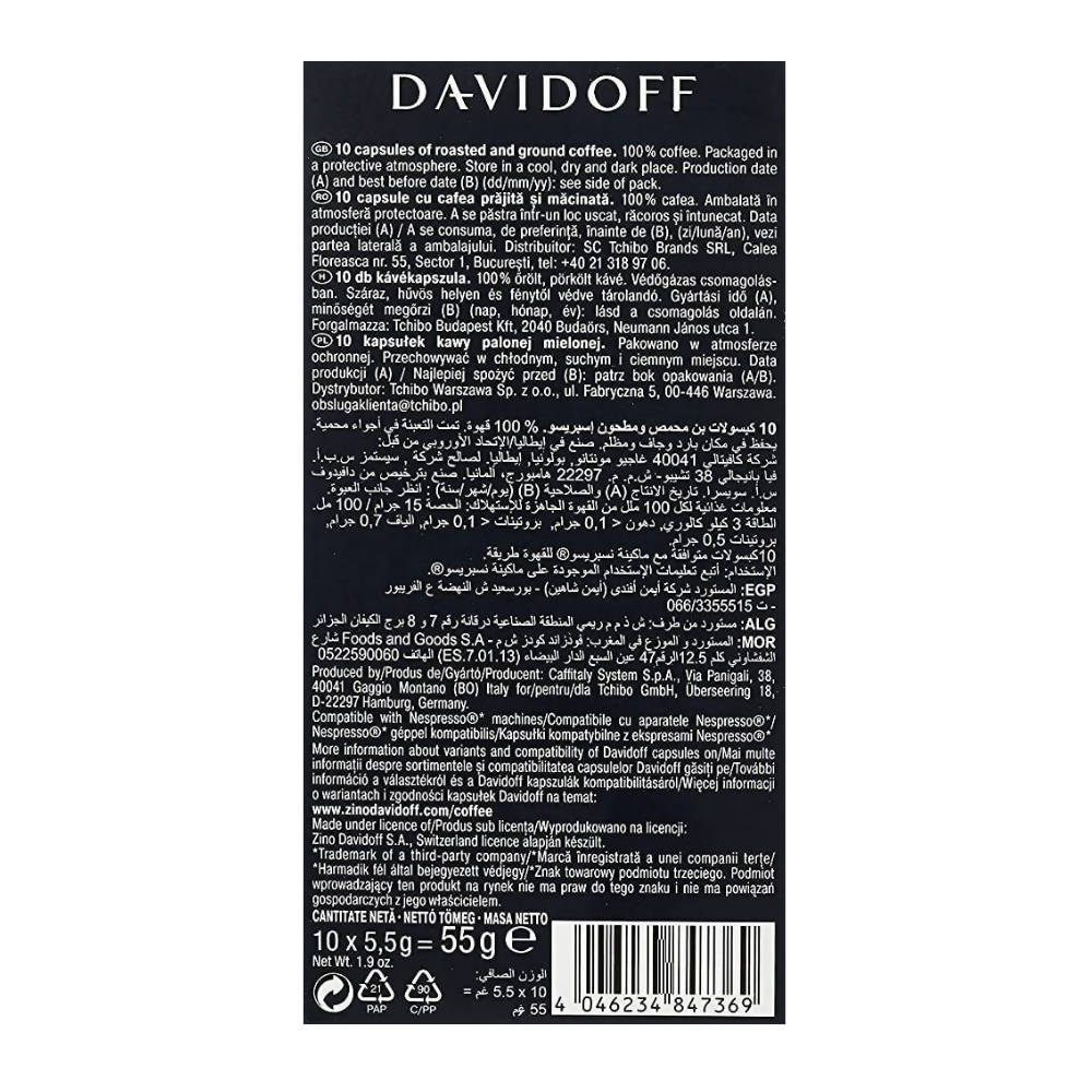 Davidoff Prestige Espresso Intense Roast Coffee Capsules | Grocsy