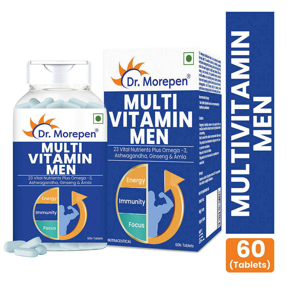 Dr. Morepen Gokshura & Multivitamin Men Tablets Combo | Grocsy