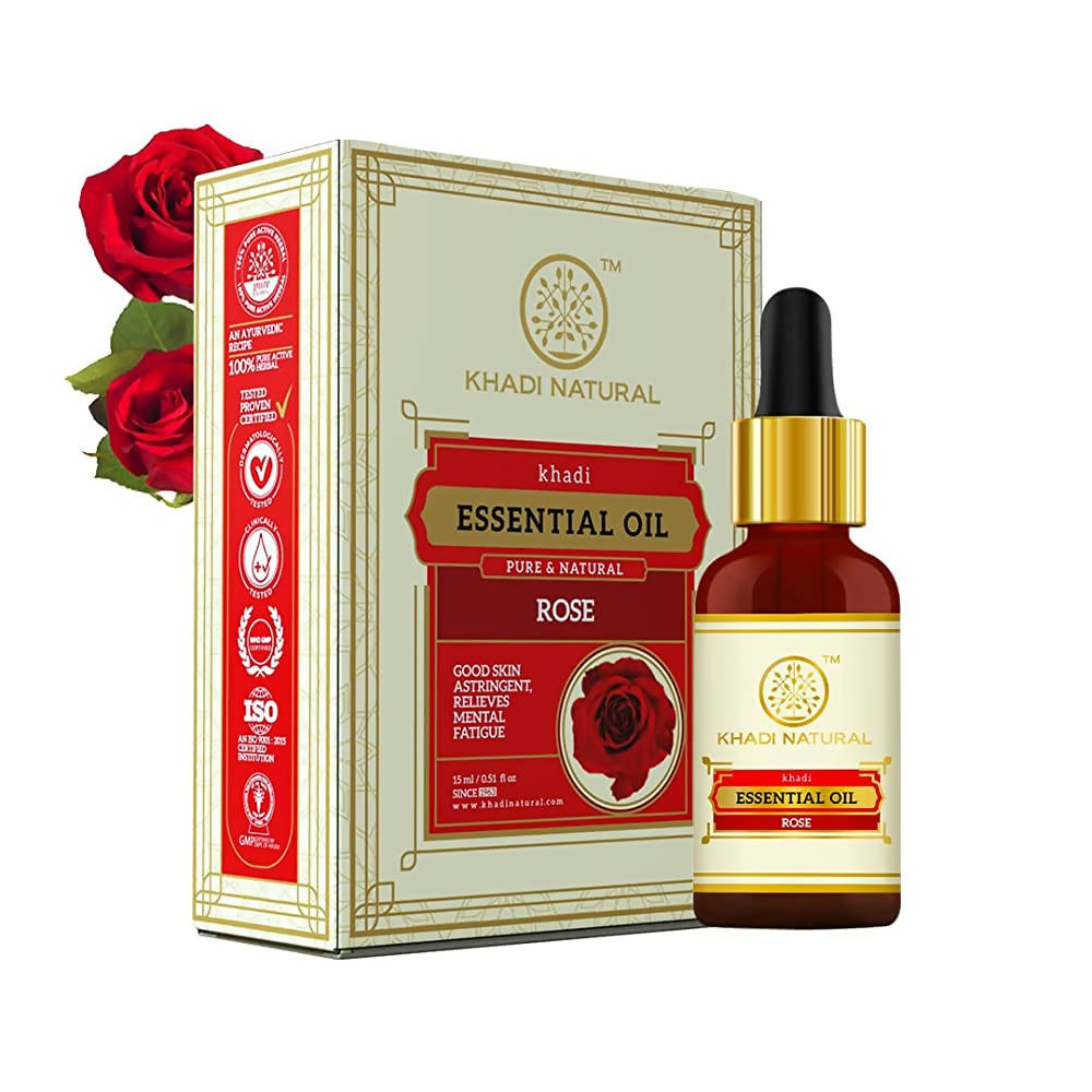 Khadi Natural Rose Essential Oil | Grocsy