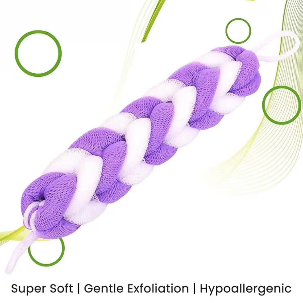 Bronson Professional Loofah Belt Back Scrubber For Bathing | Grocsy