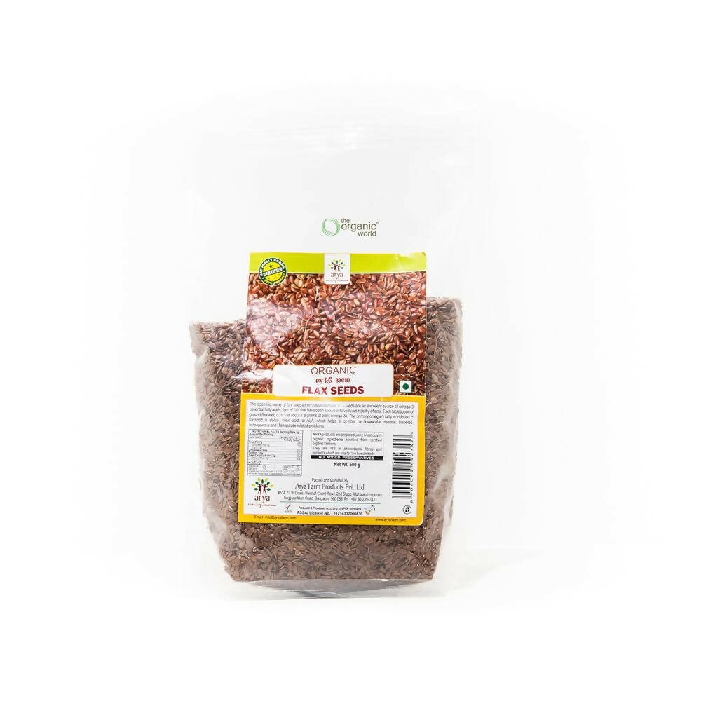 Arya Farm Flax Seeds | Grocsy