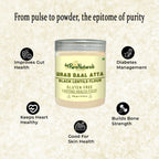 byPureNaturals Urad Daal Atta (Black Lentils Flour) | Grocsy