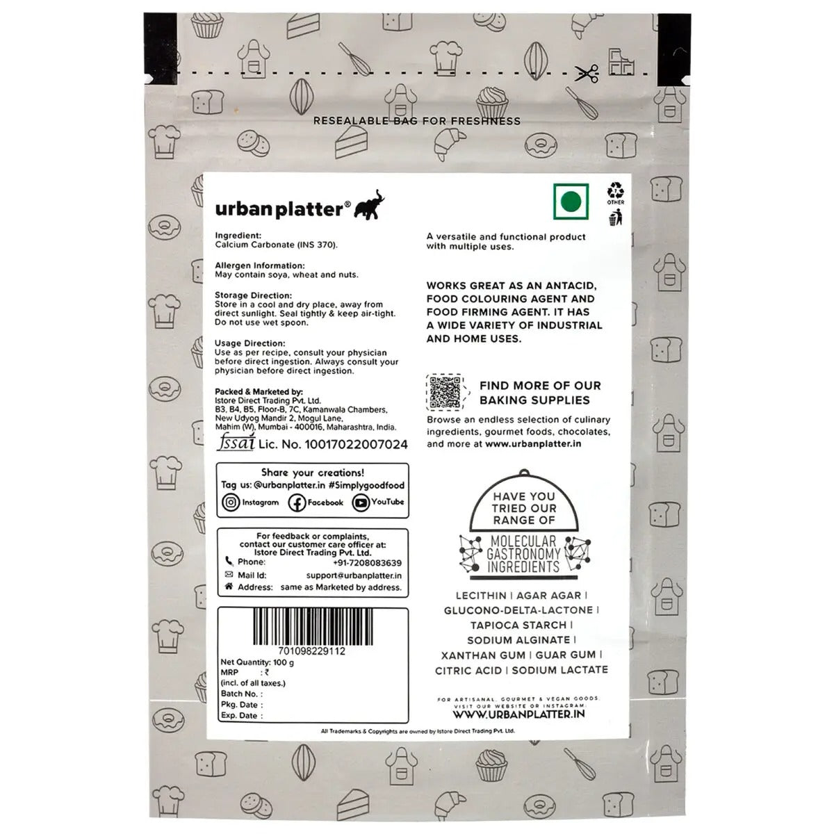 Urban Platter Calcium Carbonate Powder | Grocsy