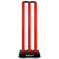 Boldfit Cricket Stumps with Stand & Bails - Red