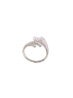 NVR Women's Stylish Latest Silver Plated Ring With Ad Stones | Grocsy