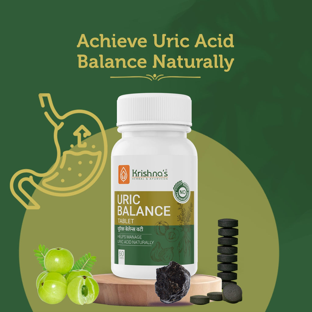 Krishna'S Herbal & Ayurveda Uric Balance Tablets | Grocsy