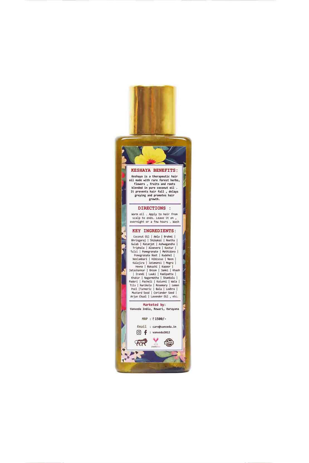 Vanveda Keshaya Ayurvedic Hair Oil | Grocsy