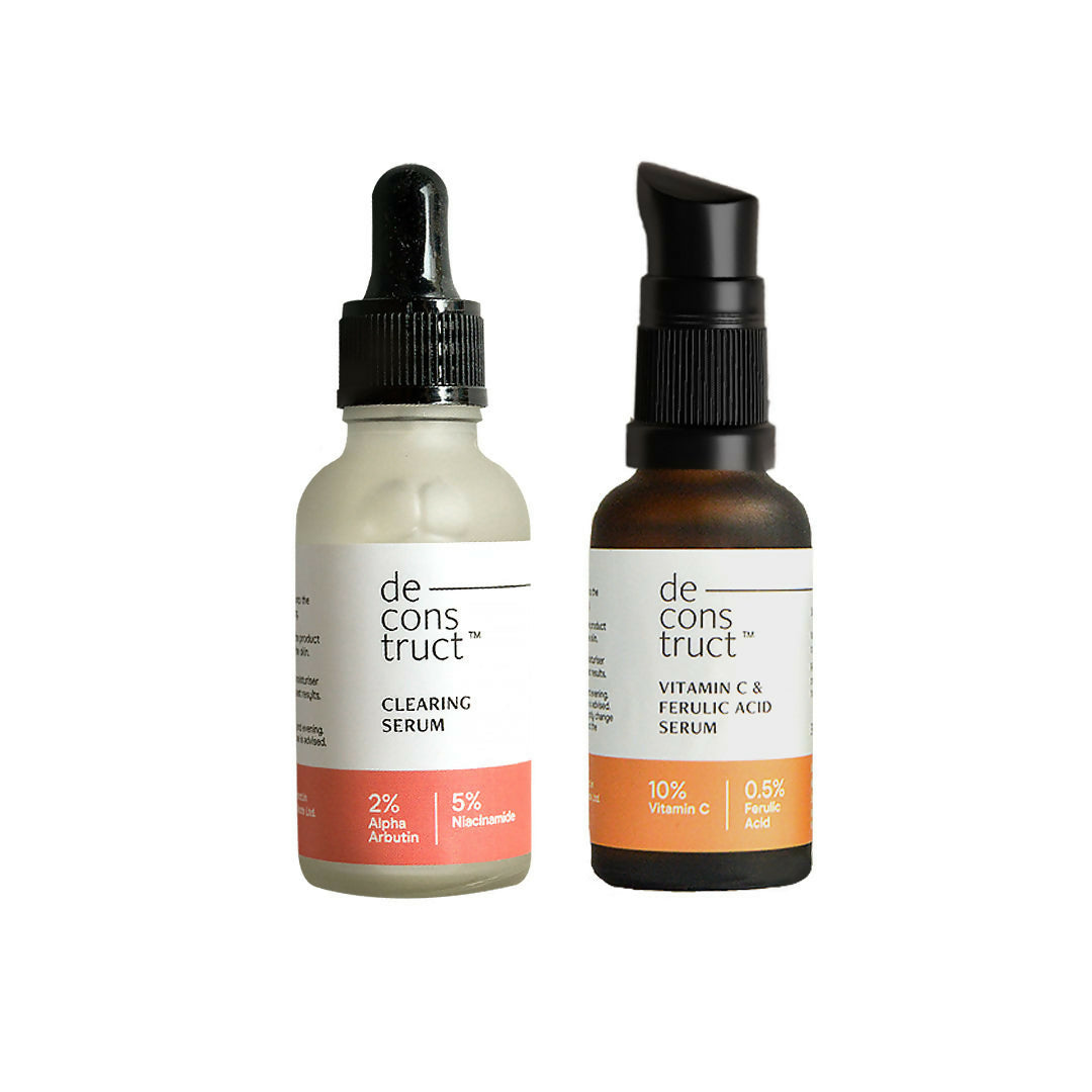 Deconstruct Brightening Duo - Vitamin C Serum + Clearing Serum | Grocsy