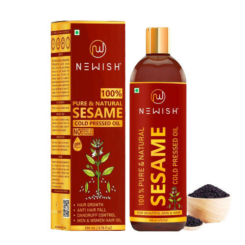 Newish Cold Pressed Sesame Oil For Hair & Skin | Grocsy