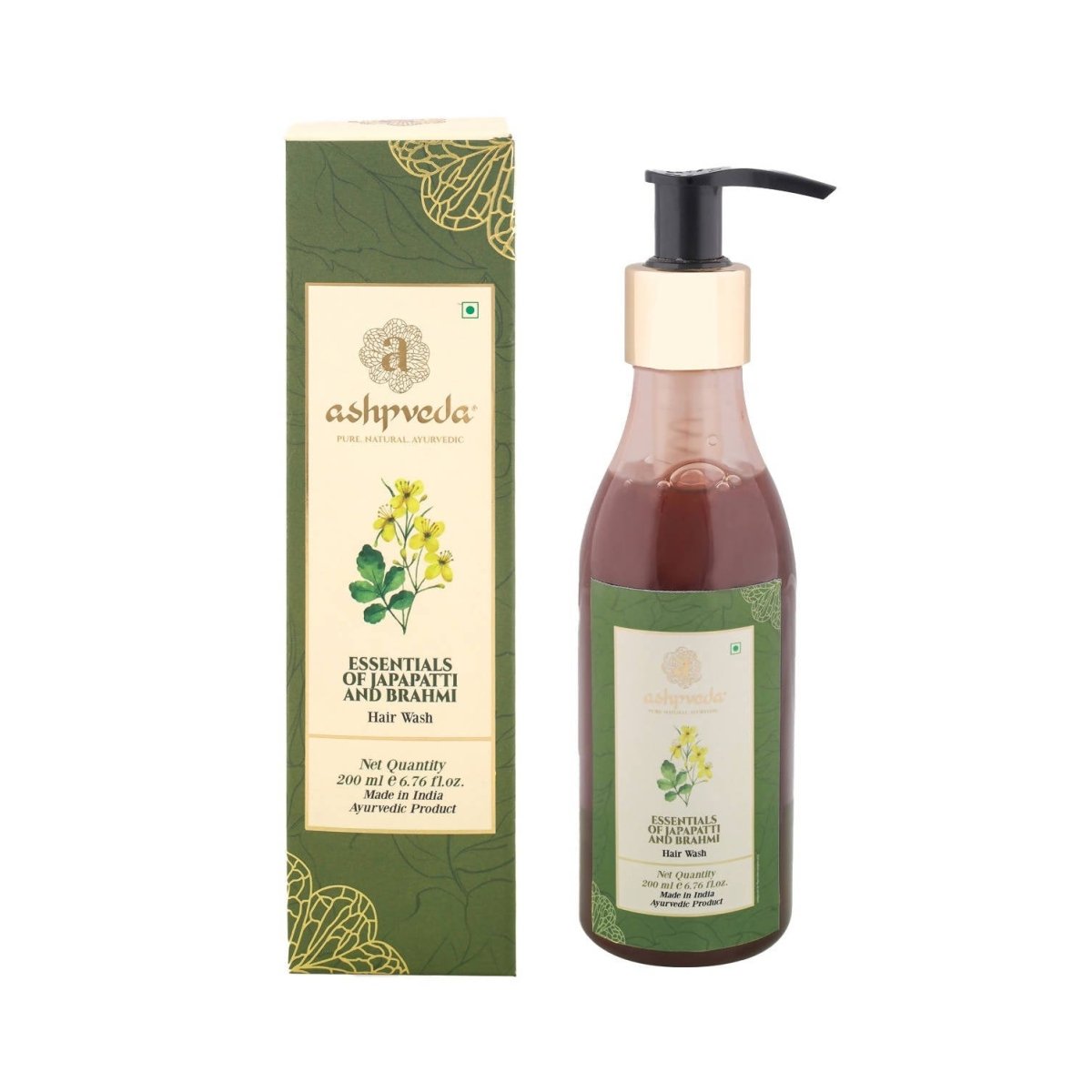Ashpveda Essentials of Japapatti and Brahmi Hair Wash | Grocsy