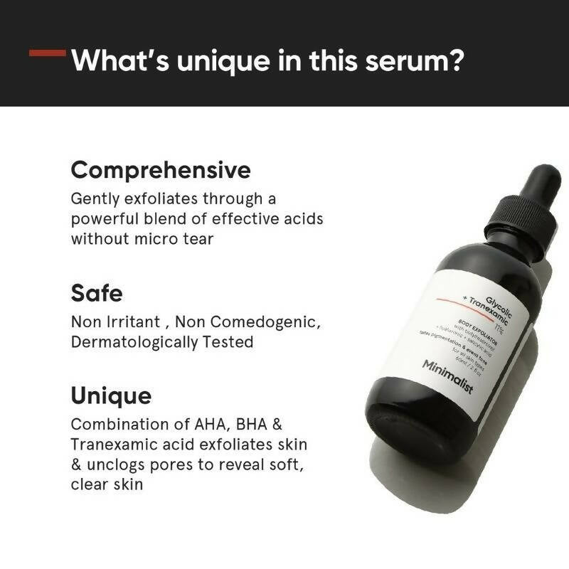 Minimalist Glycolic +Tranexamic 11% Body Exfoliator | Grocsy