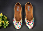Tiny Bugs Girls Hand Crafted Ethnic Juttis - Multi | Grocsy