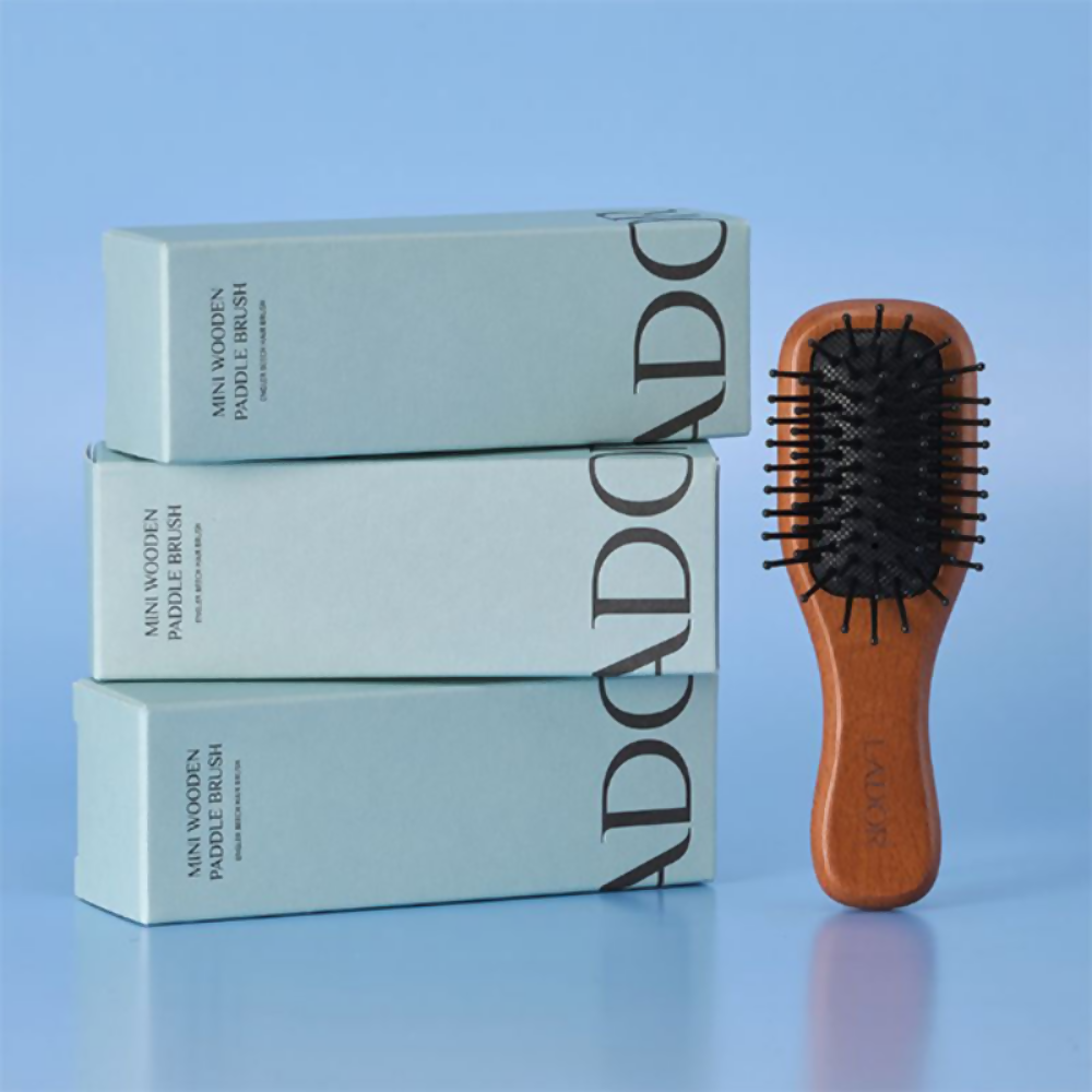 La'dor Mini Wooden Korean Paddle Brush | Grocsy