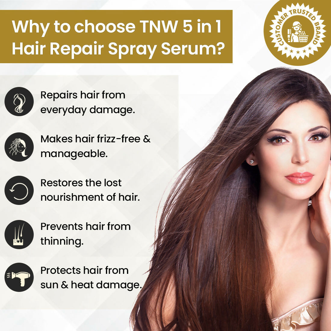 The Natural Wash 5 In 1 Hair Spray Serum With Wheat Germ Oil | Grocsy