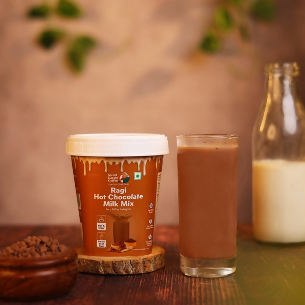 Sweet Karam Coffee Ragi Hot Chocolate Milk Mix | Grocsy