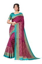 Vamika Purple Printed Art Silk Saree | Grocsy