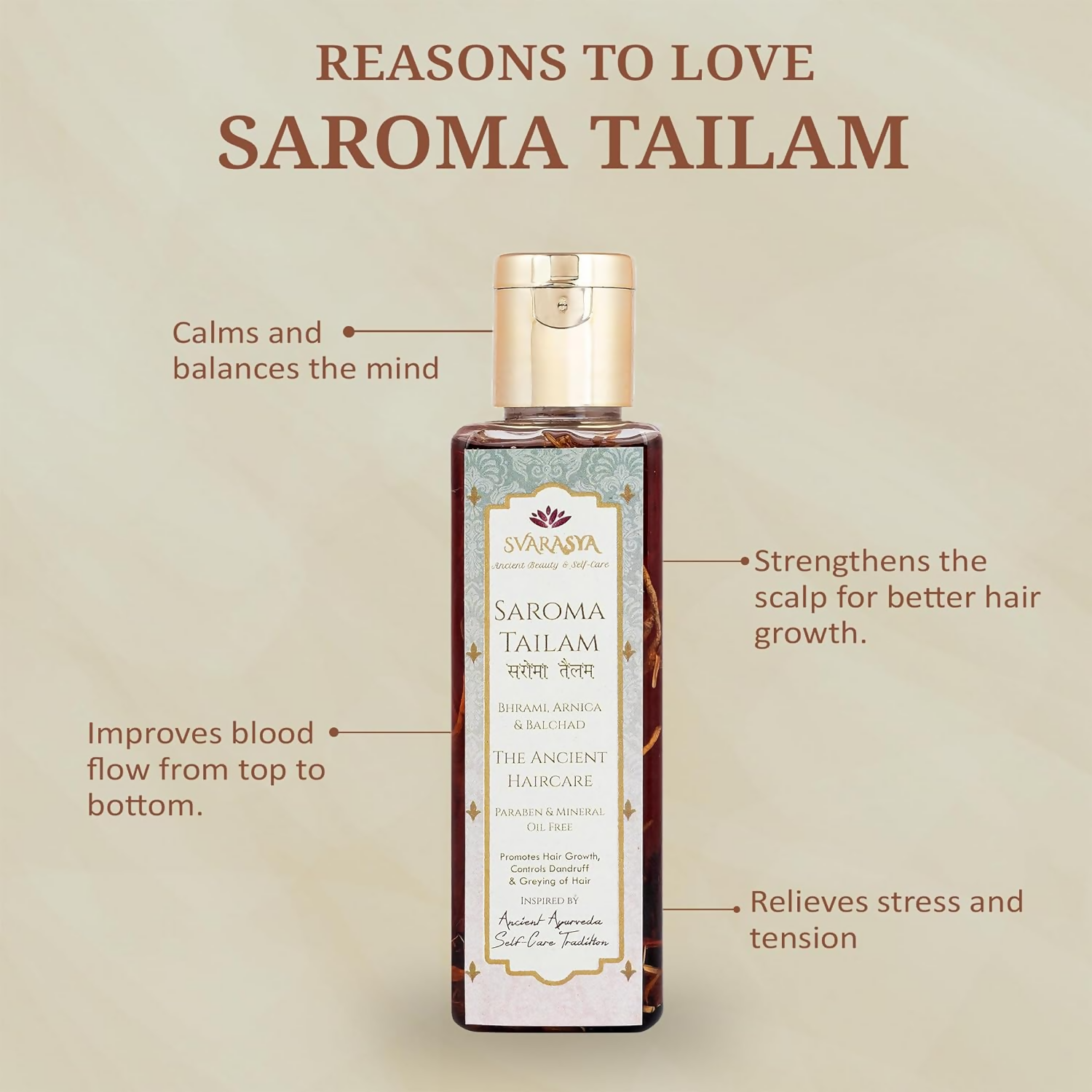 Svarasya Saroma Tailam (Hair Oil) | Grocsy
