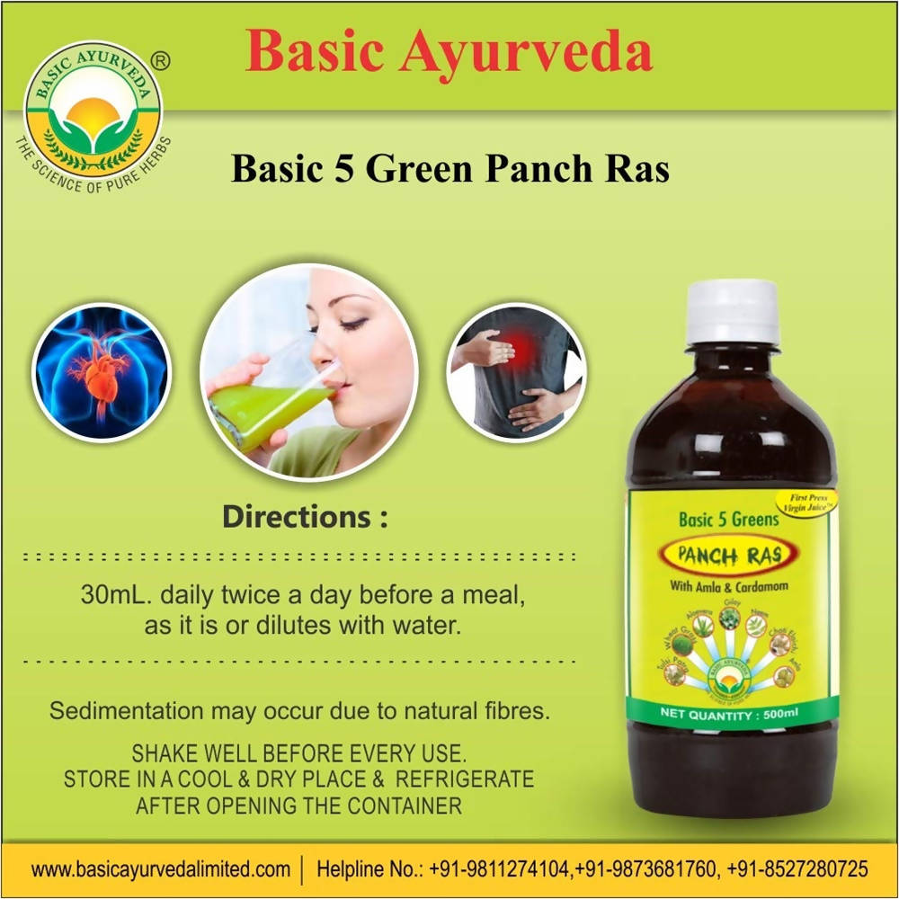 Basic Ayurveda Basic 5 Green Panch Ras | Grocsy