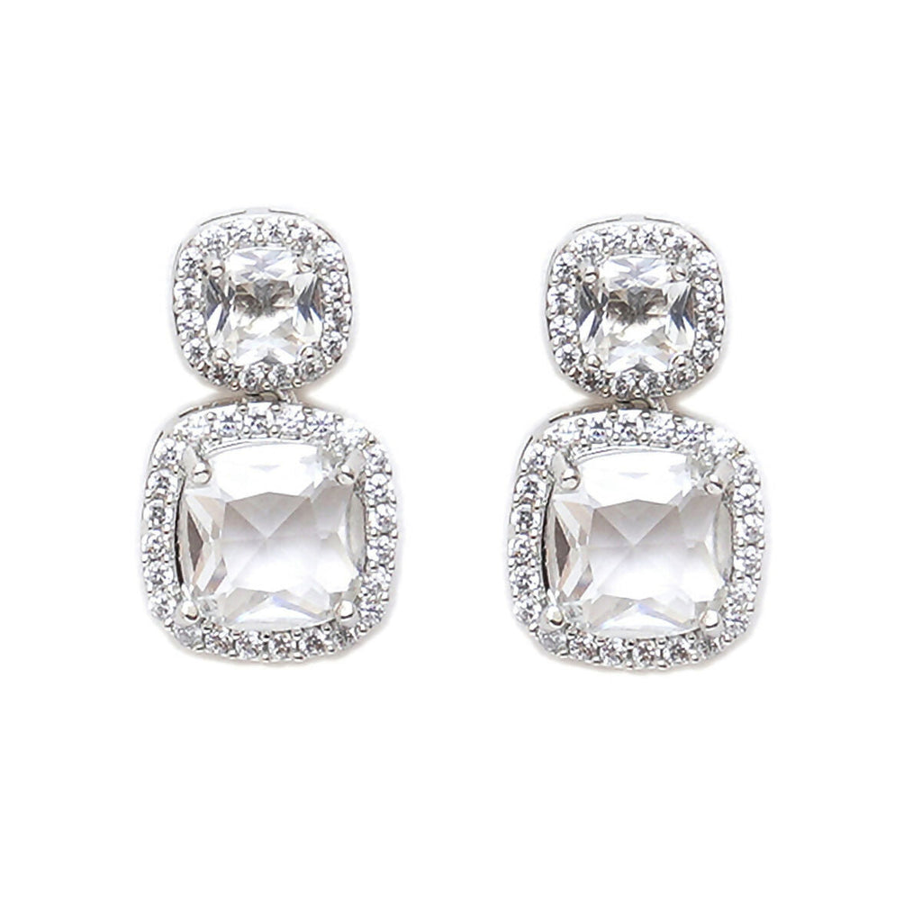 Diamond Duet Studs- Ruby Raang | Grocsy
