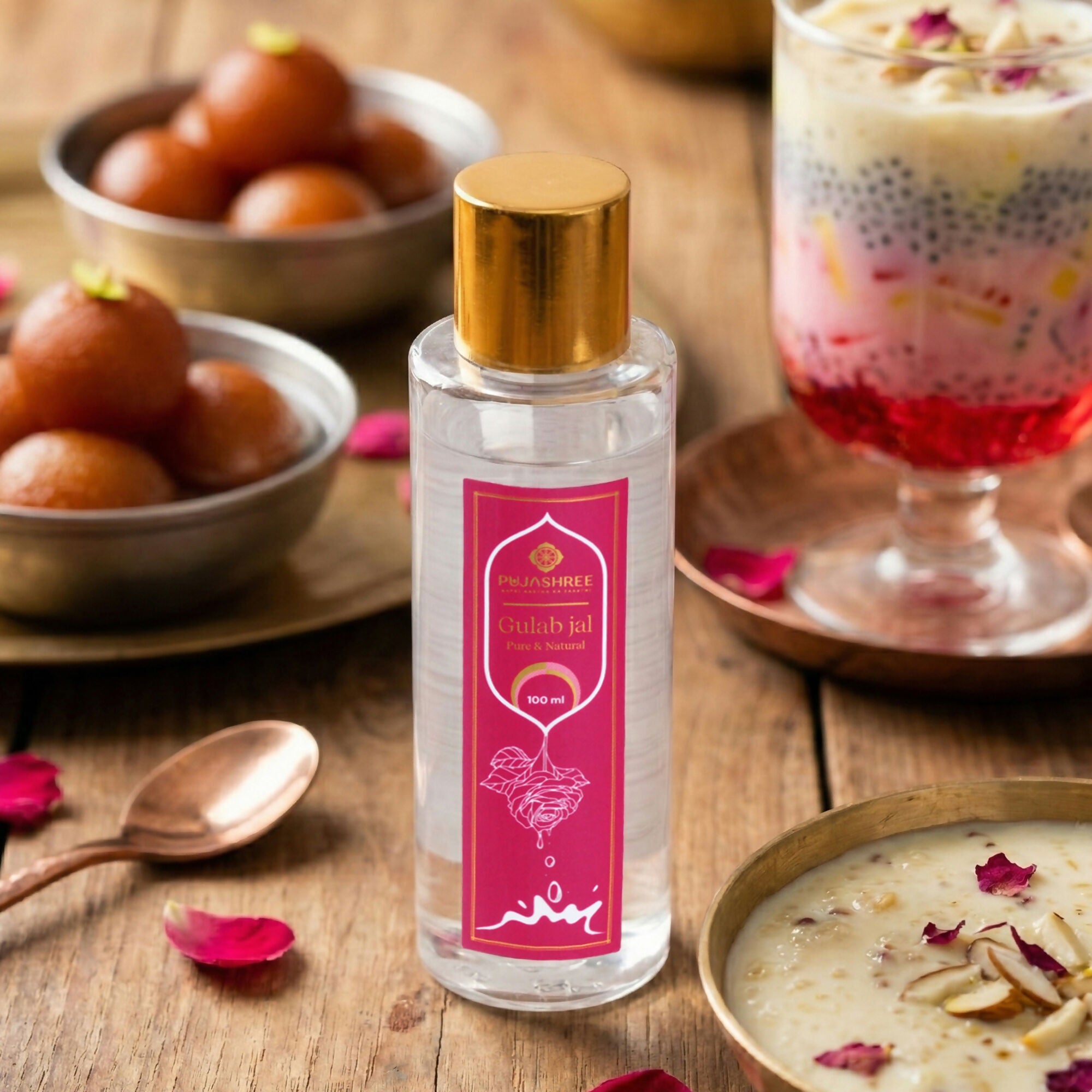 Pujashree Gulab Jal (Natural Rose Water Face Toner) | Grocsy