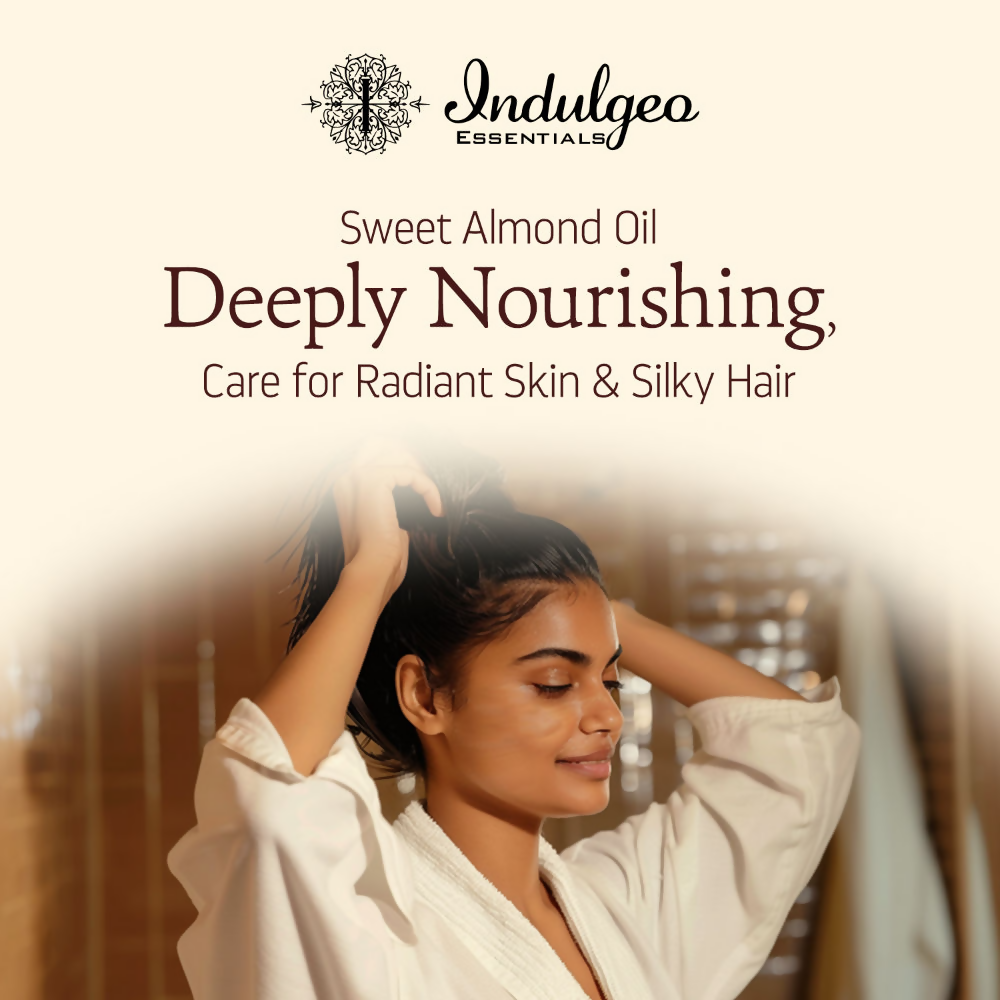 Indulgeo Essentials Cold Pressed Sweet Almond Oil | Grocsy