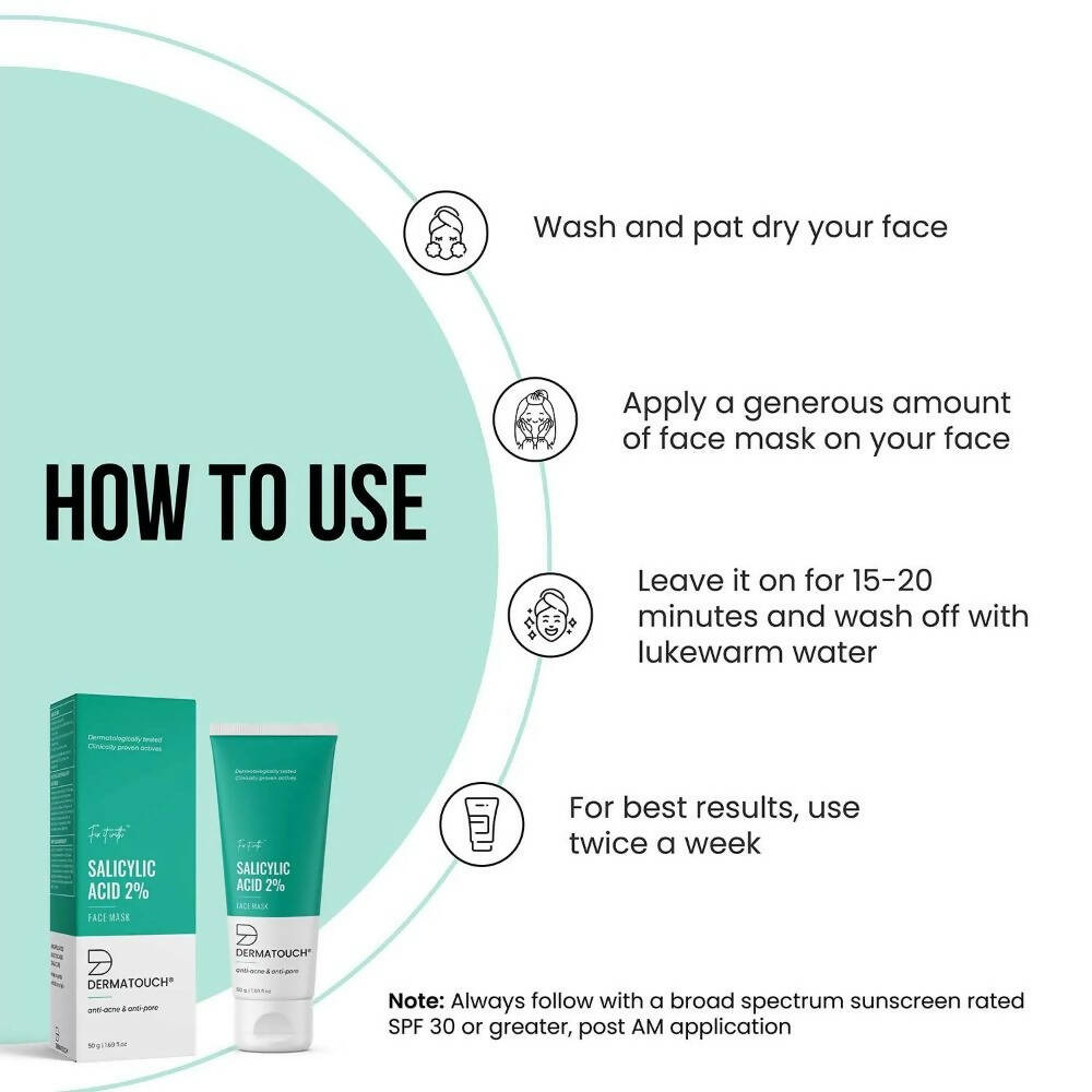 Dermatouch Salicylic Acid 2% Face Mask | Grocsy