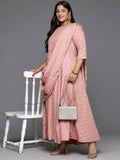 Ahalyaa Women's Traditional wear Ethnic Dress - Pink | Grocsy