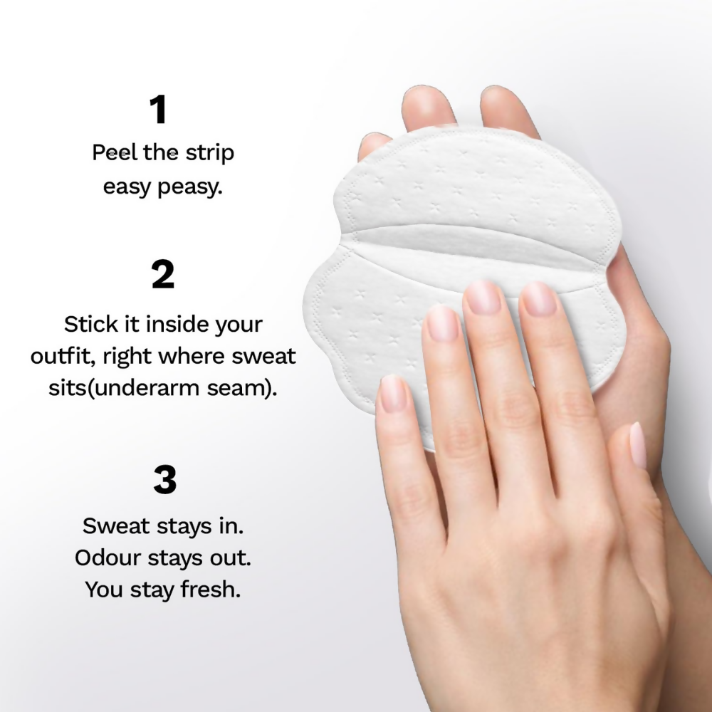 Pee Safe Sweat Pads For Underarms Women & Men | Grocsy
