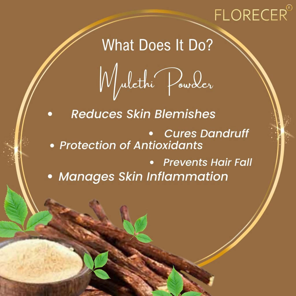 Florecer Mulethi Powder For Face | Grocsy
