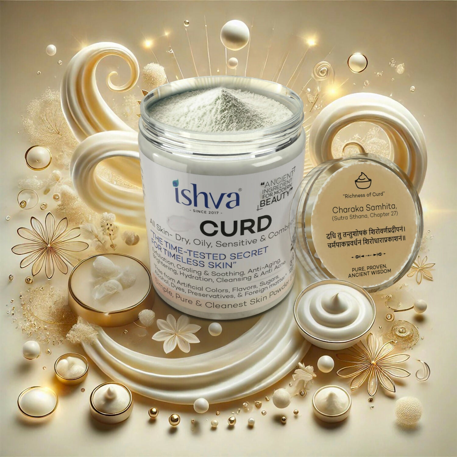 Ishva Curd powder For Skin | Grocsy