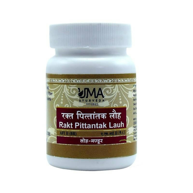 Uma Ayurveda Rakta Pittantak Lauha Tablets | Grocsy