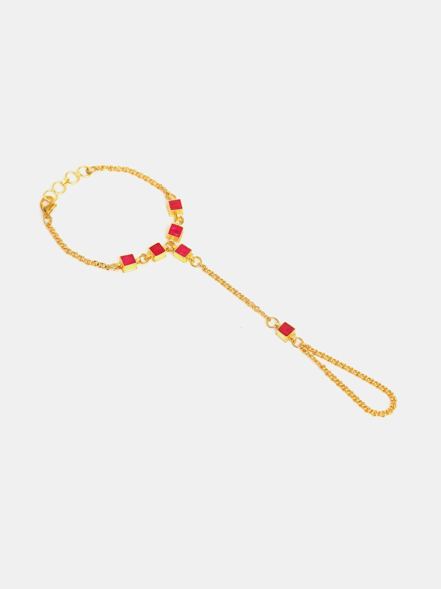 Ruby Raang Stone Embedded Handler | Grocsy