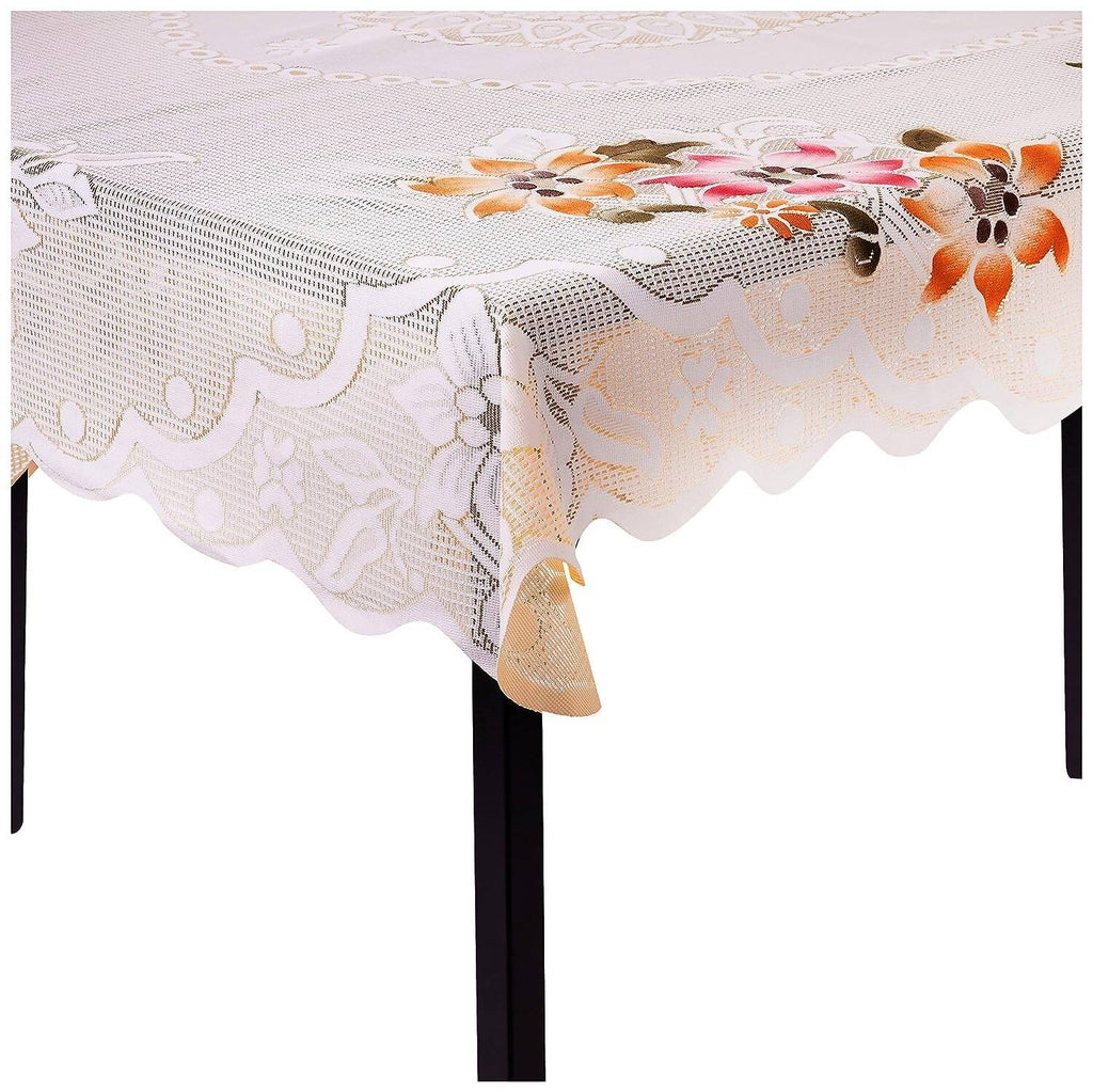 Kuber Industries Floral Cotton 6 Seater Dinning Table Cover | Grocsy