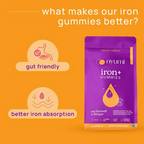 Nyumi IronGummies to Boost Energy & Reduce Fatigue - Zinc, Spinach Extract & Vitamin B12