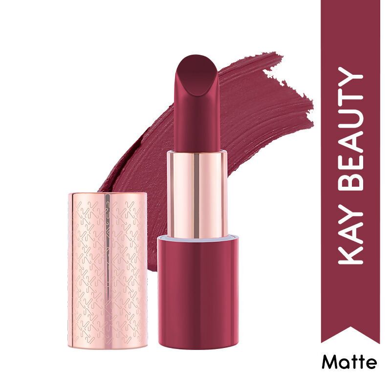 Kay Beauty By Katrina Kaif Matte Drama Long Stay Lipstick - Head Turner | Grocsy