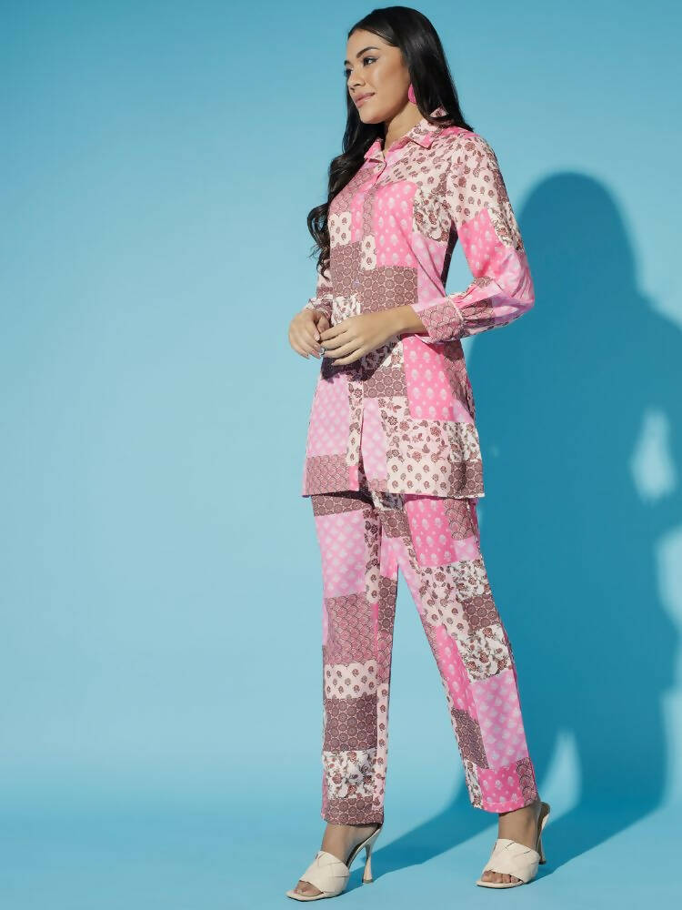 Myshka Women Multi - Printed Bling & Sparkly Co-Ords | Grocsy