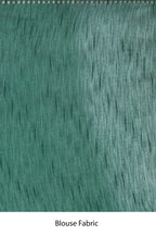 Green Satin Silk Foil Print Festive Saree - Nimaya Denzy | Grocsy
