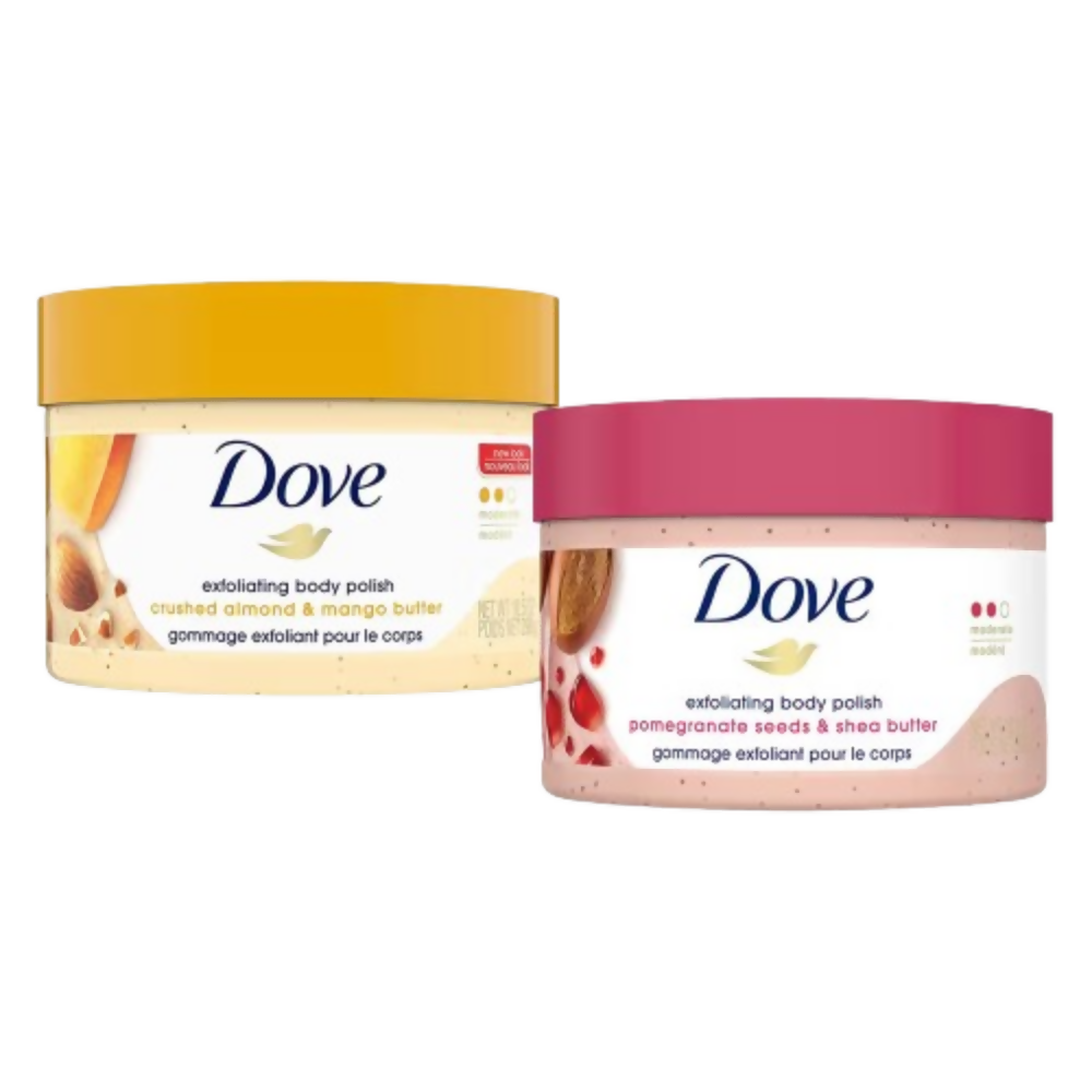 Dove Exfoliating Body Polish Mango + Pomegranate Combo | Grocsy