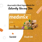 Medimix Ayurvedic Sandal Bathing Soap With Eladi Oil | Grocsy