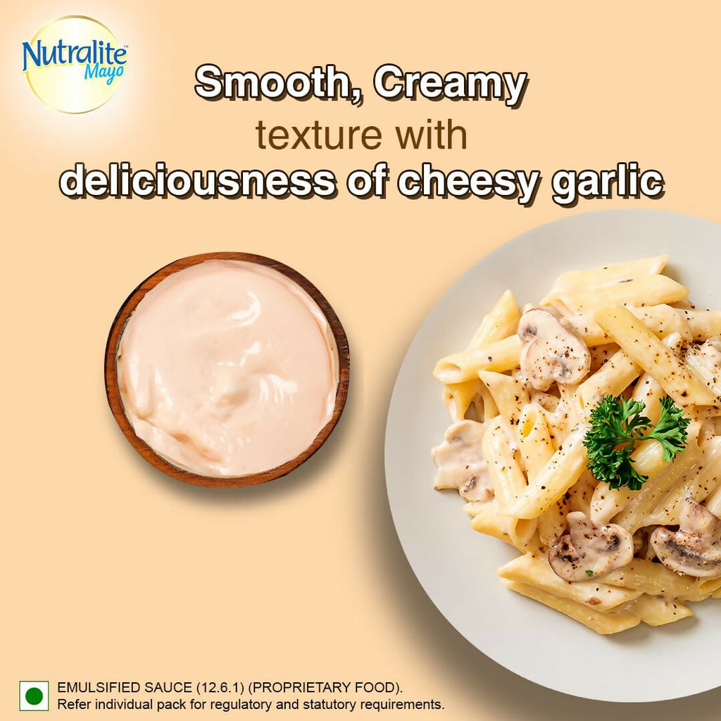 Nutralite Mayo Cheesy Garlic|Eggless Mayonnaise | Grocsy