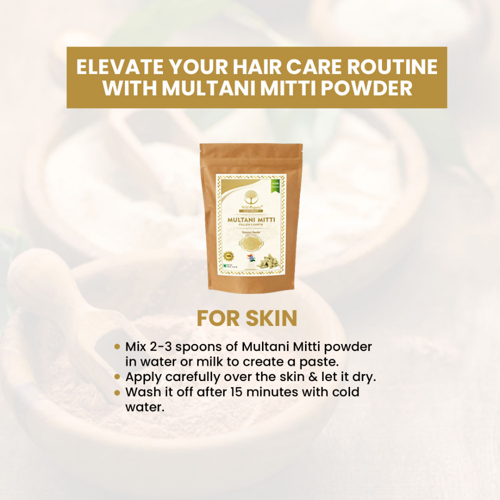 Wild Organic Multani Mitti Powder | Grocsy