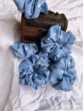 Diva Globe Blue Polka Scrunchies | Grocsy