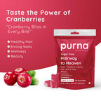 Purna Gummies Hair Biotin Cranberry Sugar Free Gummies with Vitamin B12 for Hair & Nail | Grocsy