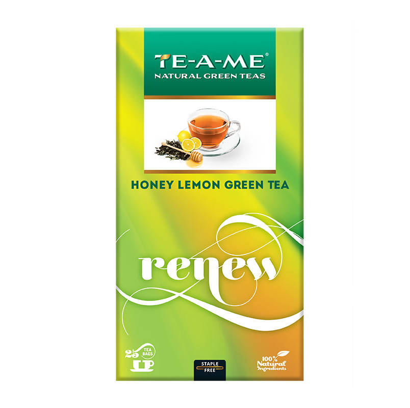 Teame Honey Lemon Green Tea Renew Tea Bags | Grocsy