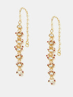 Ruby Raang Rose Mist Pearl Earrings | Grocsy