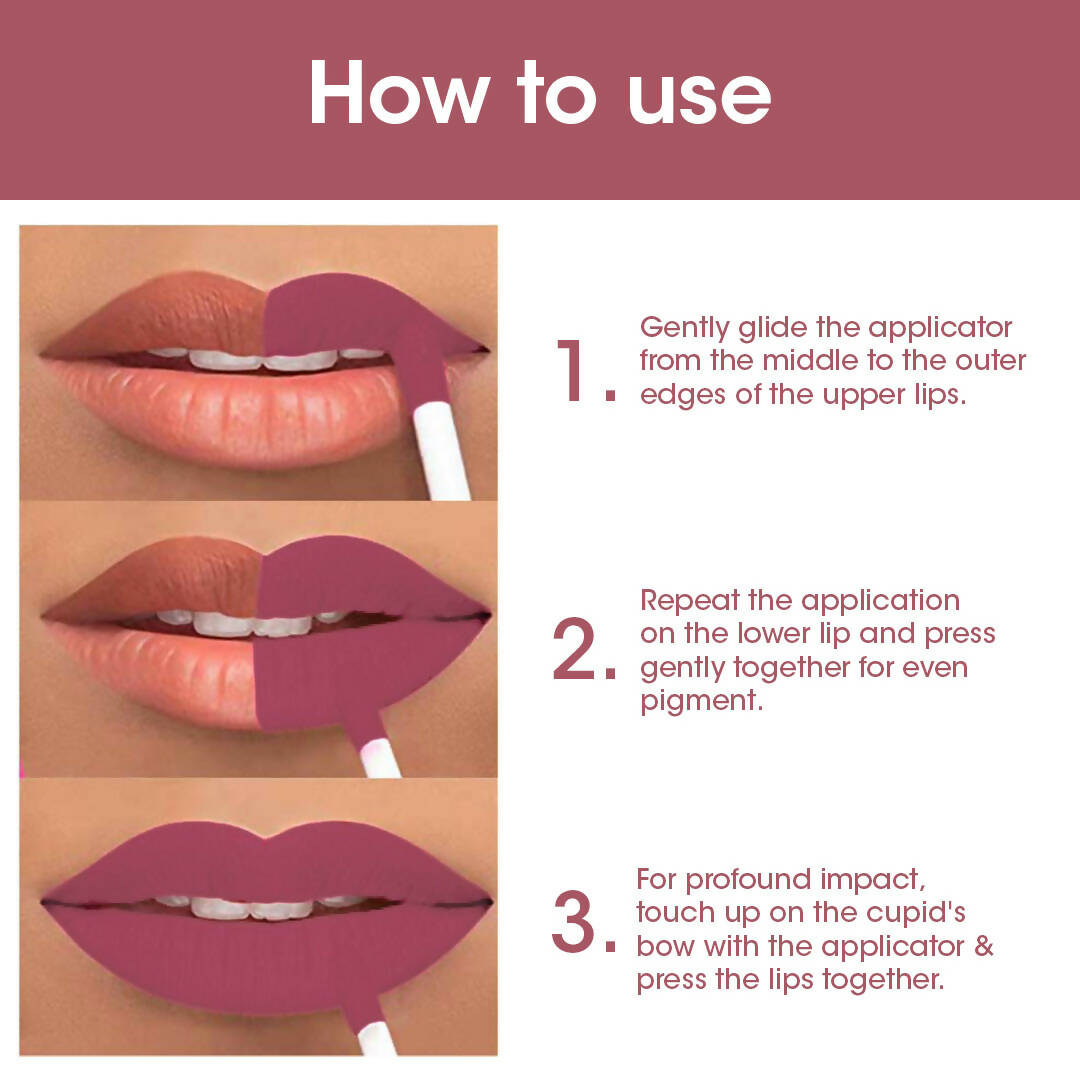 TAC - The Ayurveda Co. Liquid Matte Nude Lipstick | Grocsy